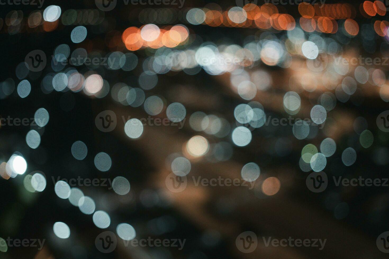 Blurred Photo cityscape with bokhe abstract background