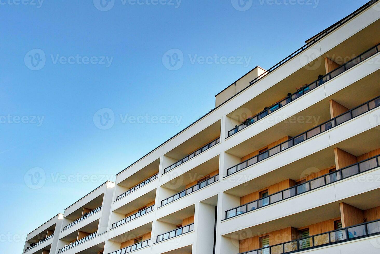 Modern, luxury apartment building. photo