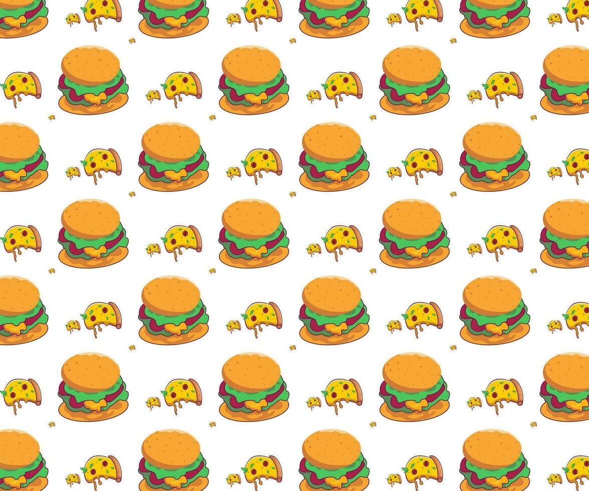 un modelo con hamburguesas y queso vector