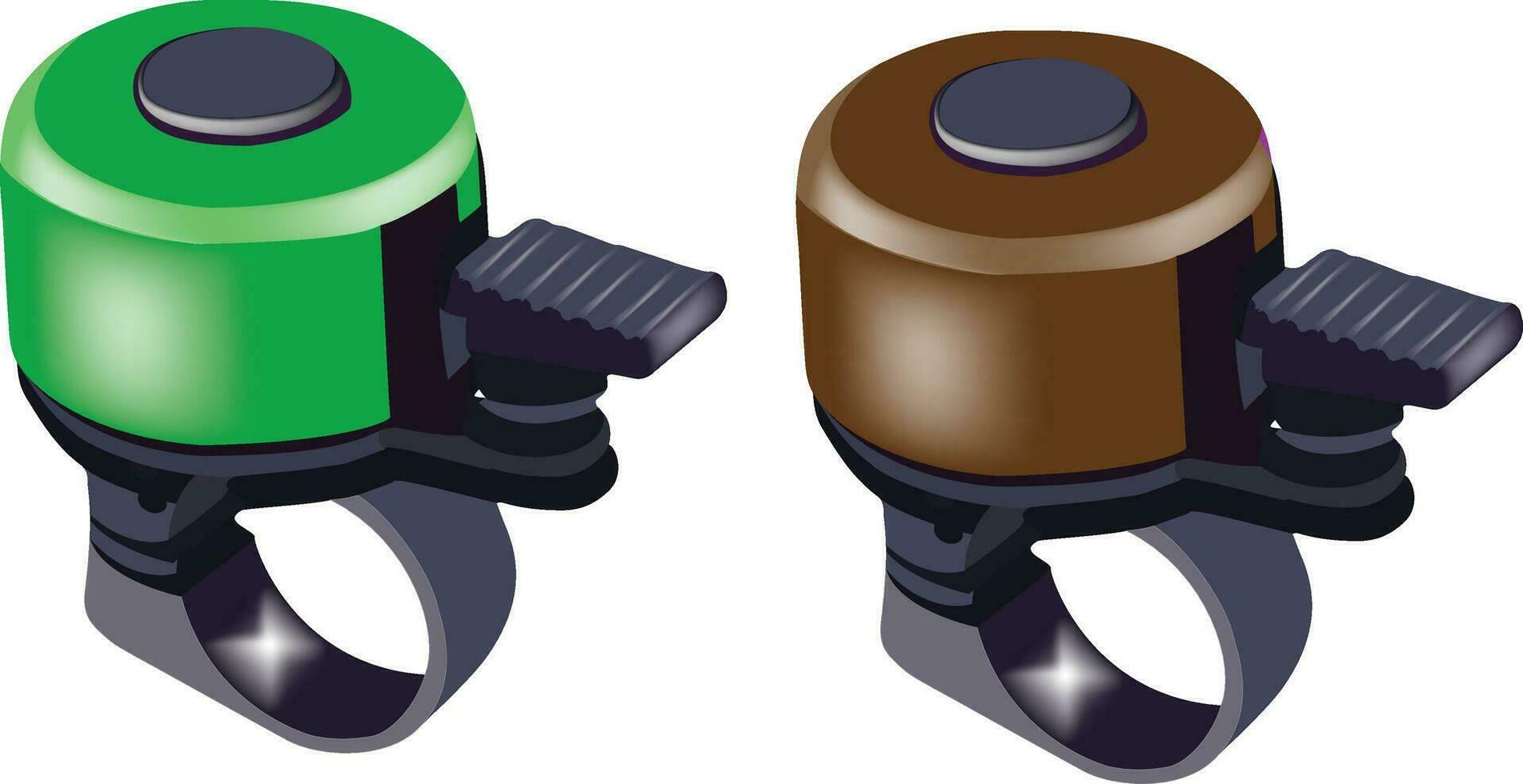 Bicycle bells for safety warning- vector