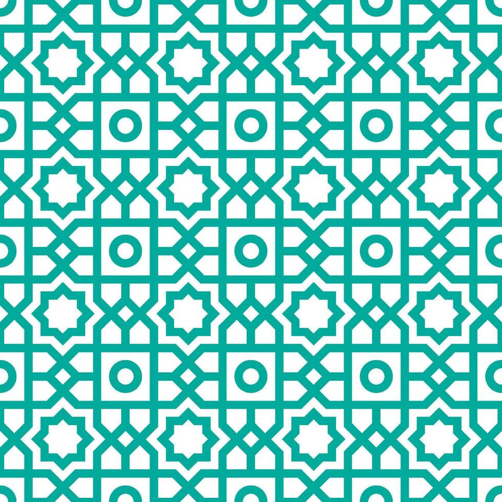 Seamless abstract geometric pattern in Arabian style vector