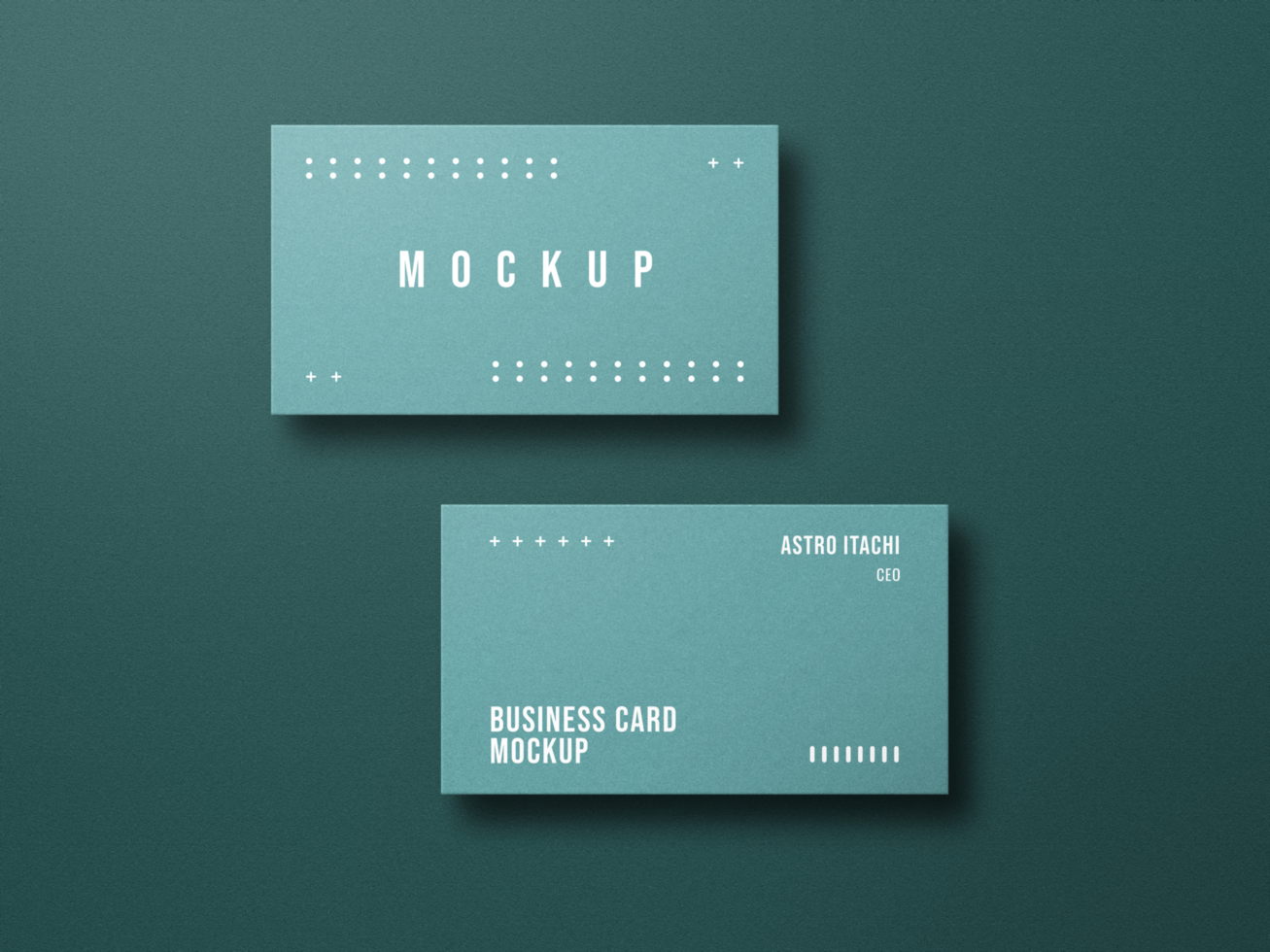 Clean Light Business Card Mockup psd
