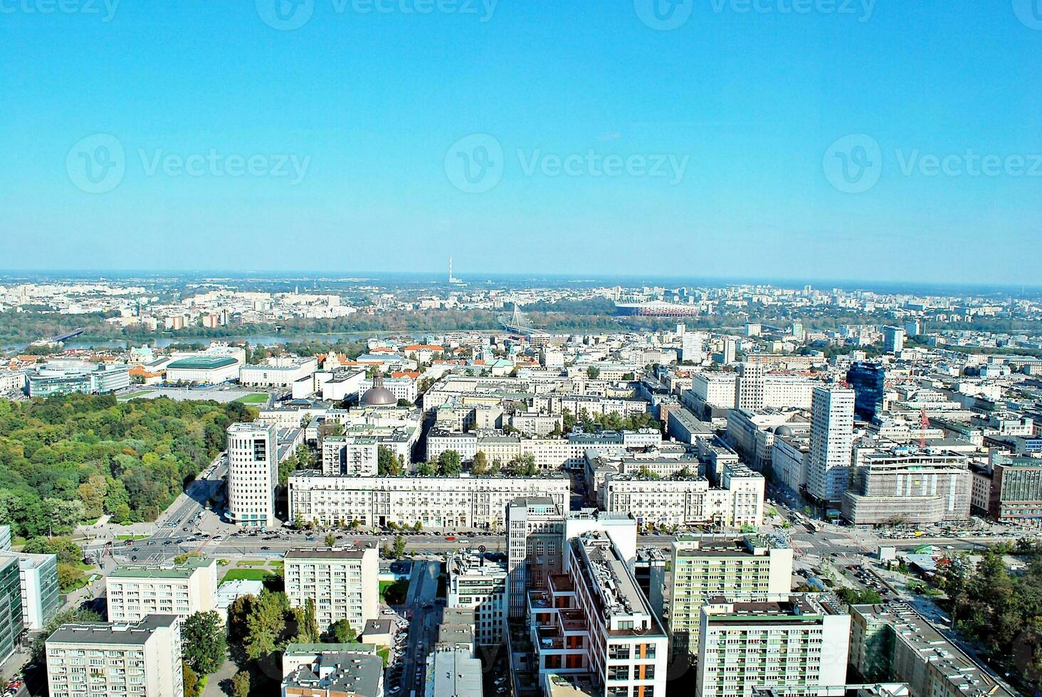 View of modern skyscrapers in the city center. photo