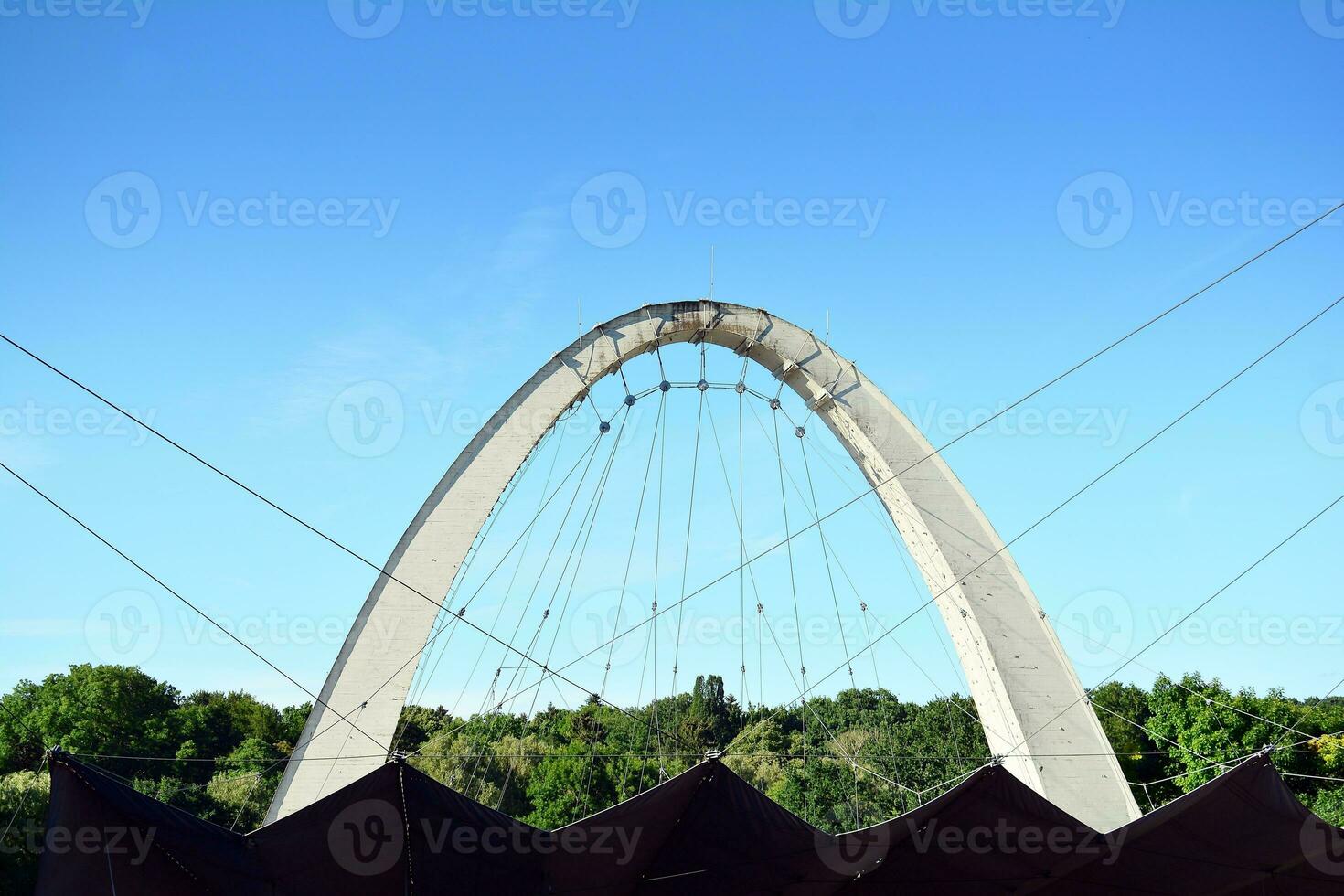 Gateway arch with blue sky photo