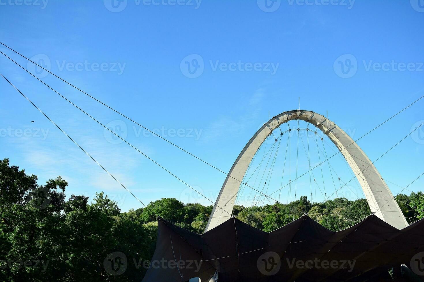 Gateway arch with blue sky photo