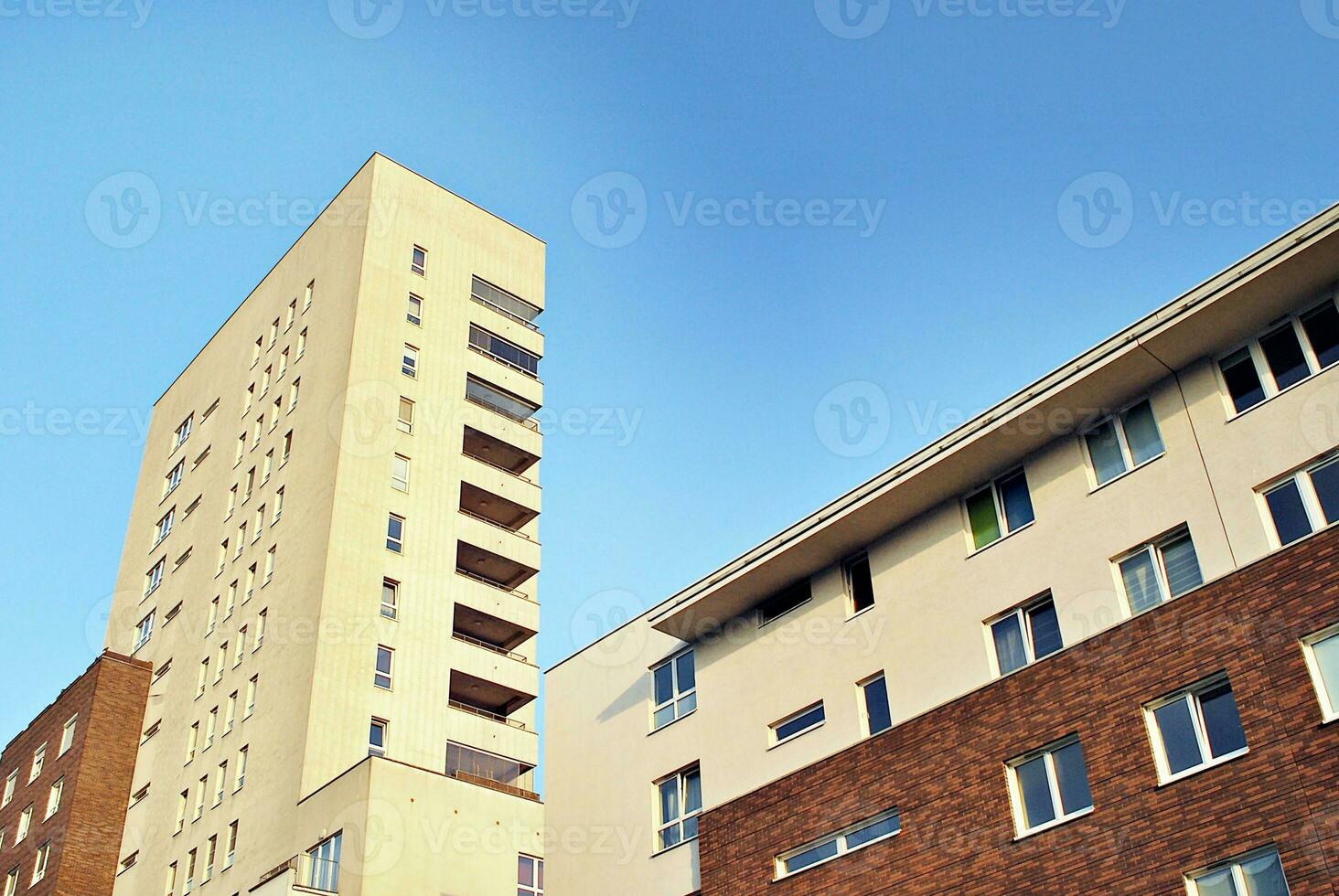 Modern, luxury apartment building. photo