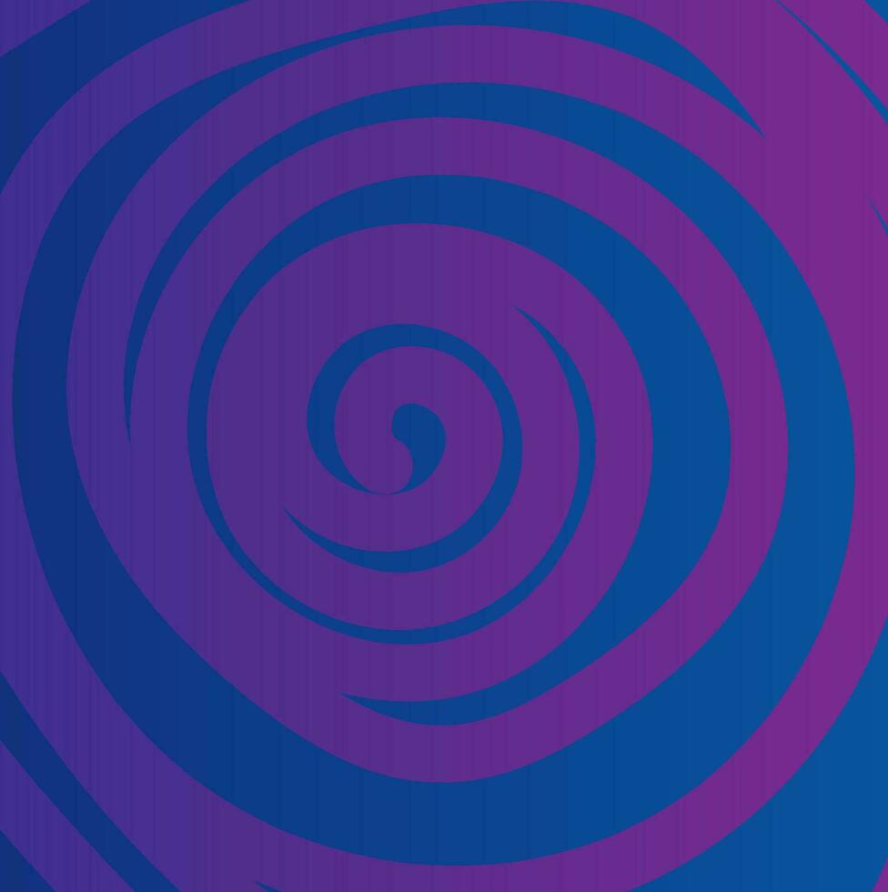 Vector abstract pattern in the form of a pink round spiral on a blue background