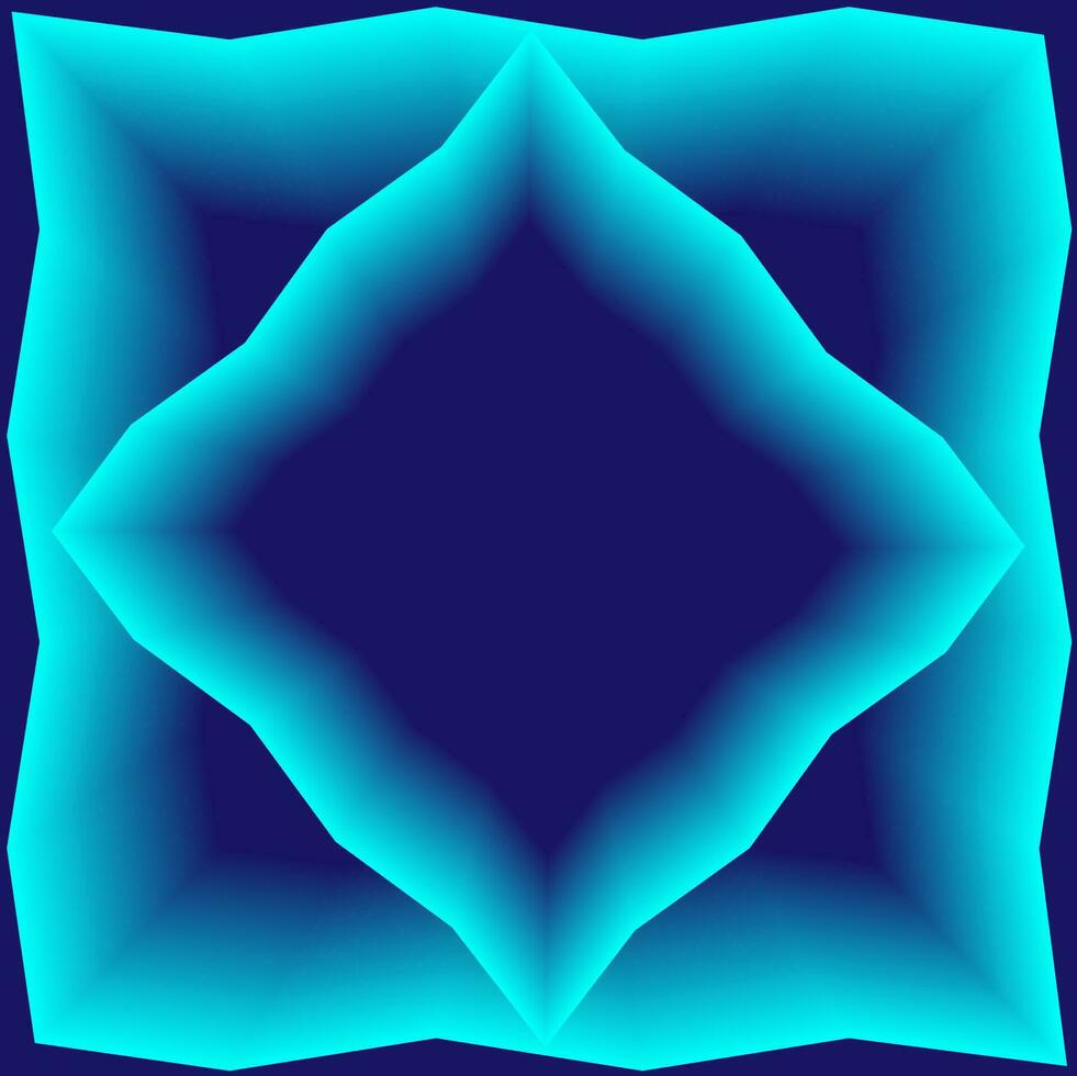 Vector abstract geometric pattern in the form of quadrangles on a blue gradient background
