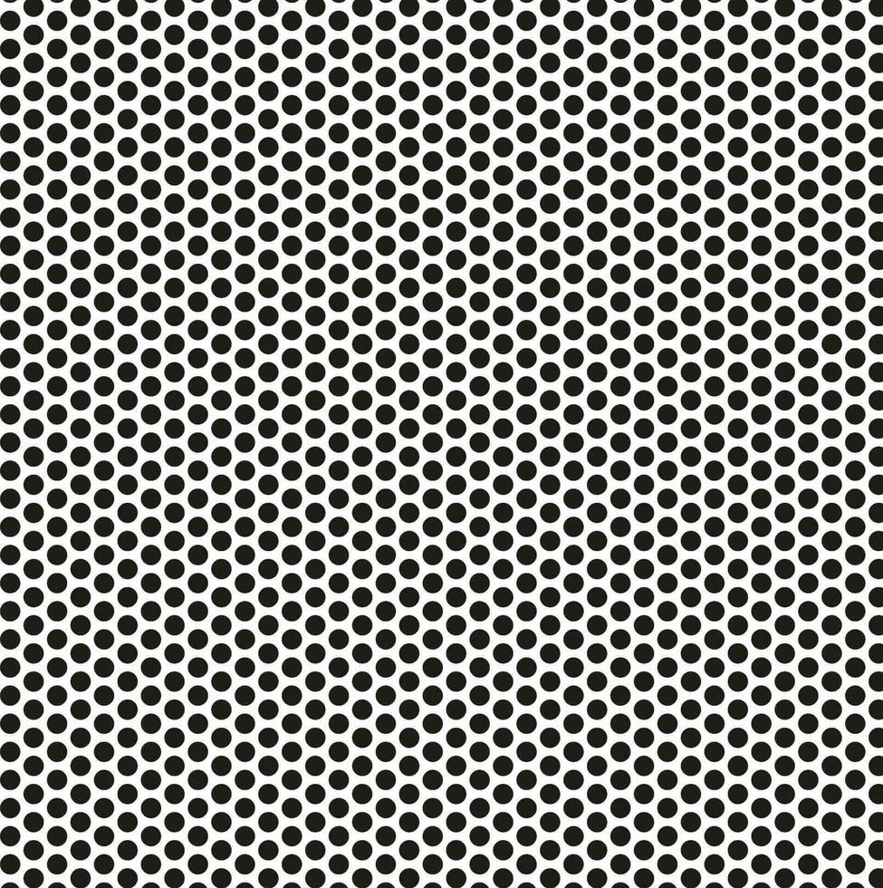 Seamless abstract geometric vector texture in the form of small black circles on a white background