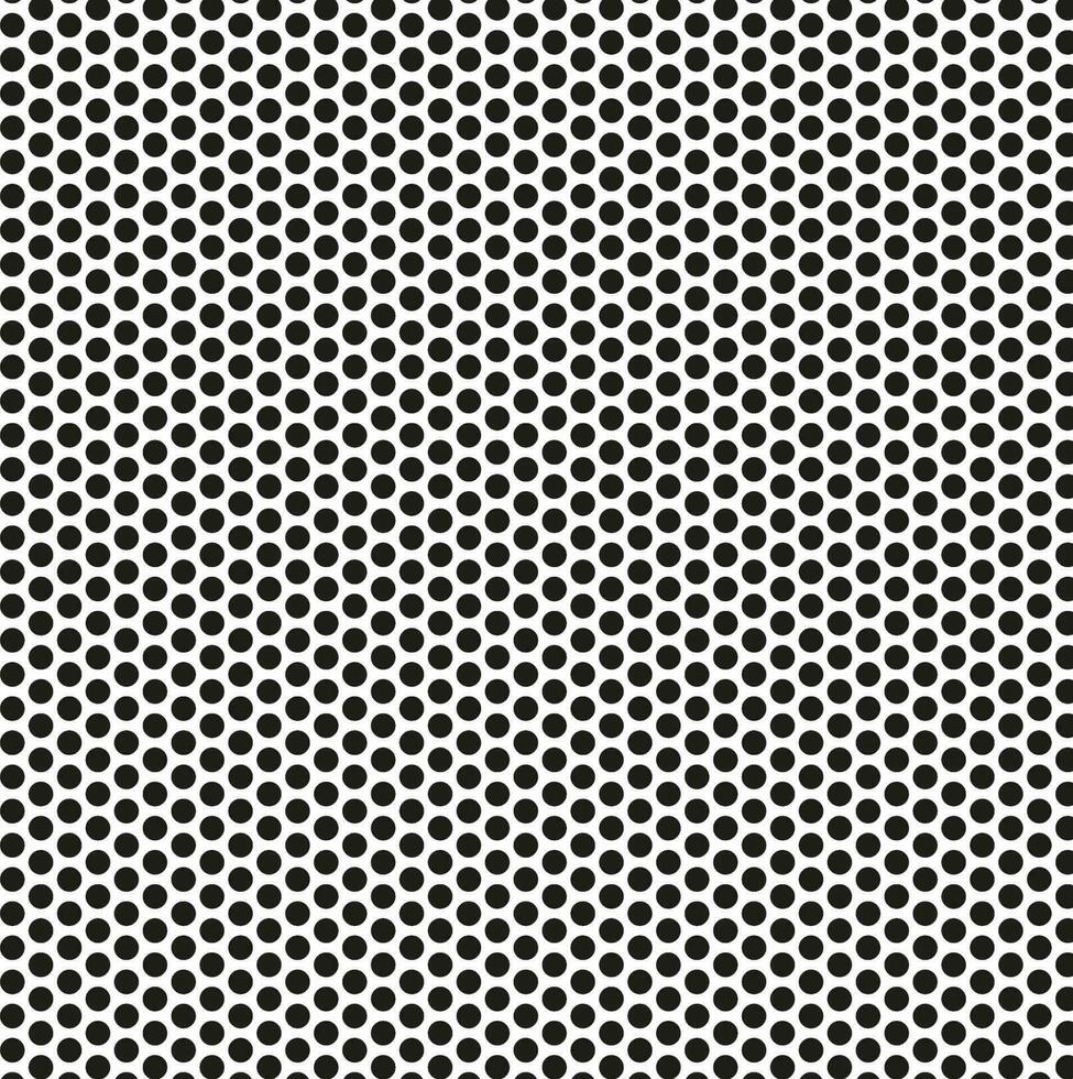 Seamless abstract geometric vector texture in the form of small black circles on a white background