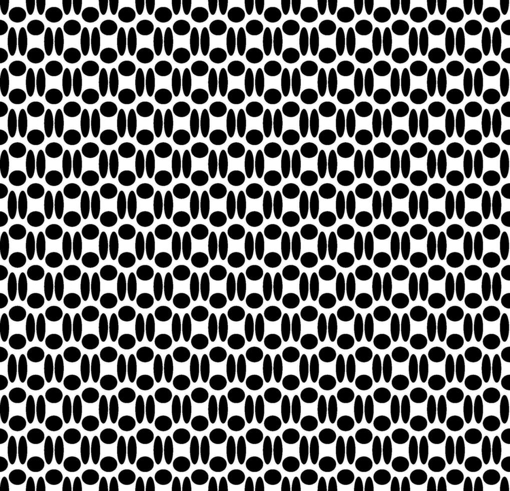 Vector seamless texture in the form of black geometric patterns on a white background