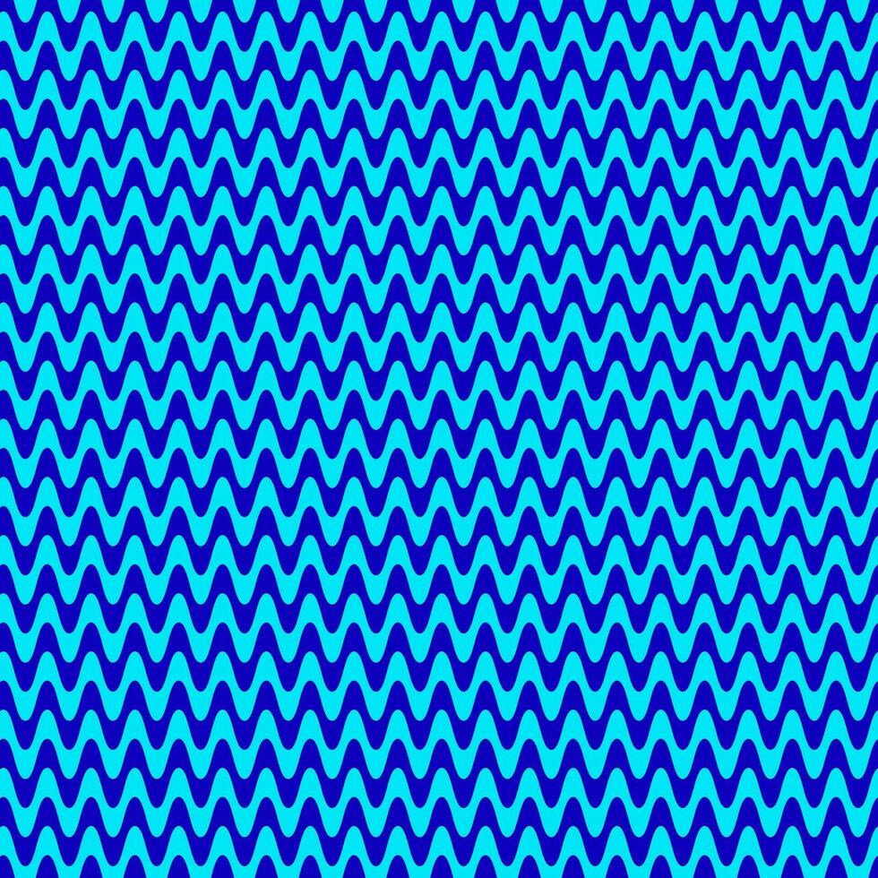 Vector seamless pattern in the form of wavy lines on a blue background