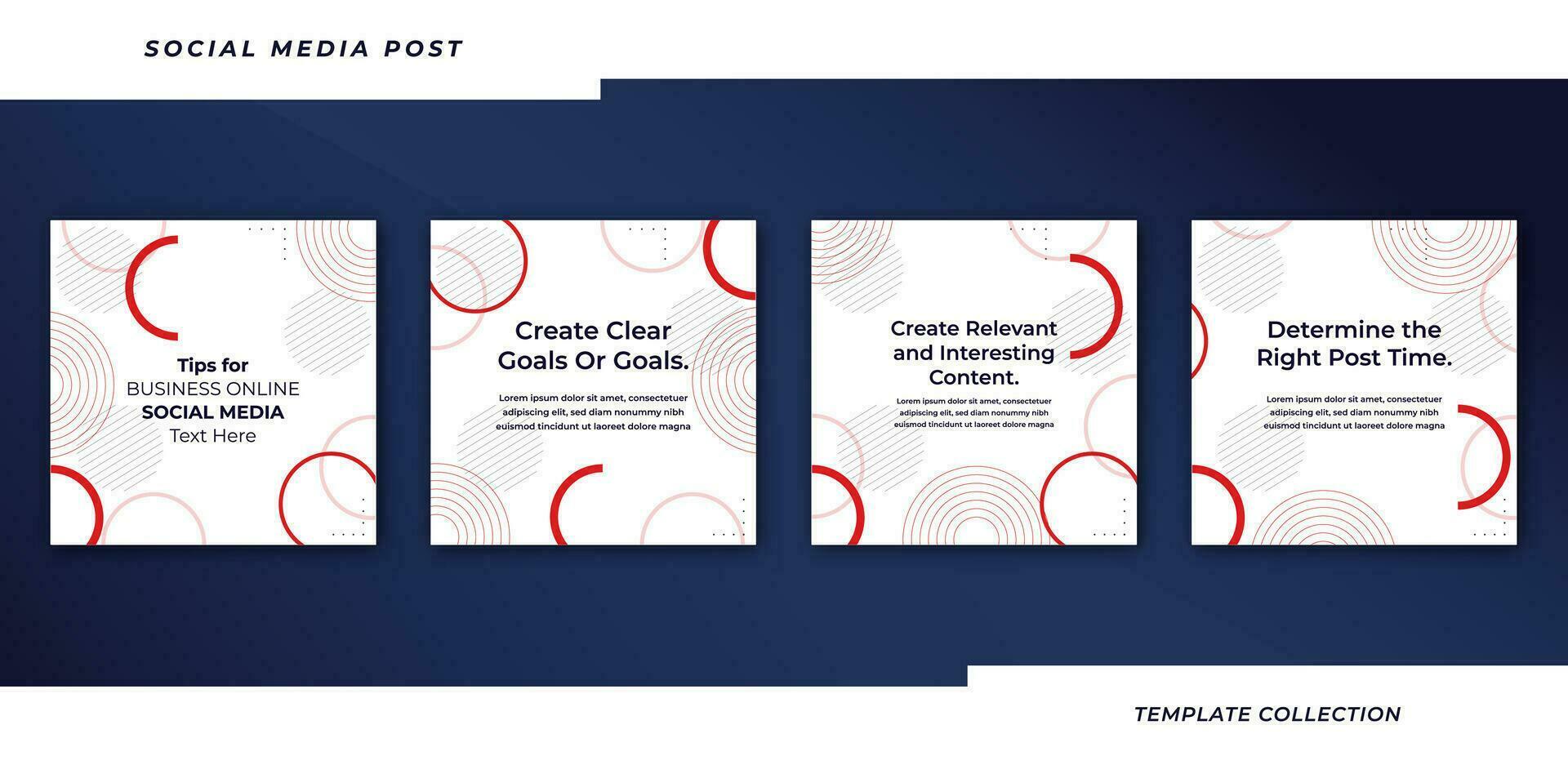 Tips social media tutorial, tips, post banner layout template background design element Pro Vector