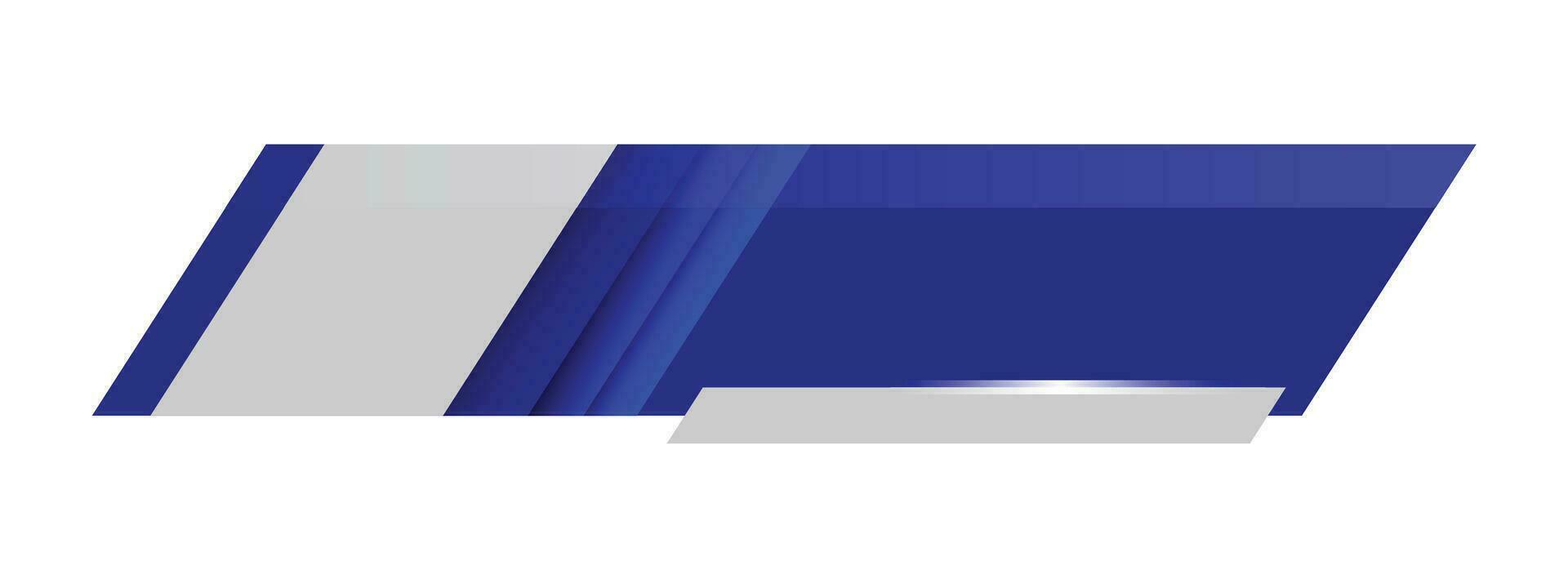 Simple Modern Lower Third In Blue For TV Shows, Streaming And Perfect For News vector