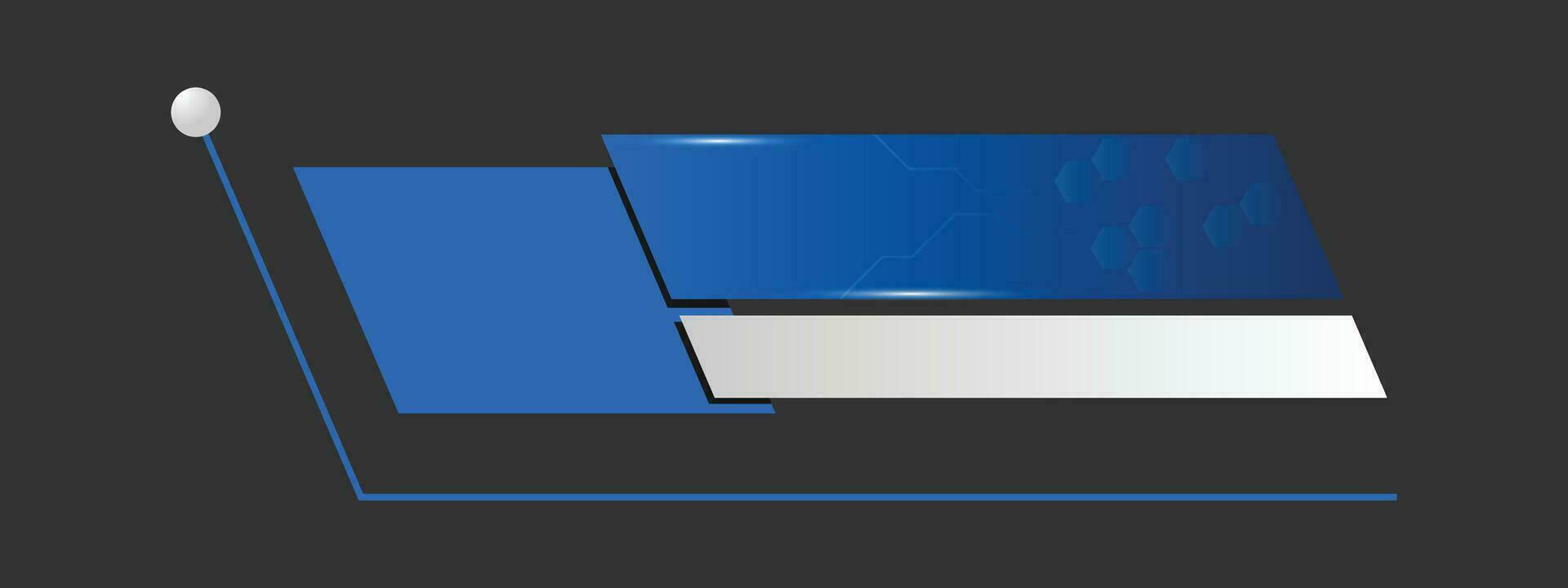 Simple Modern Lower Third In Blue For TV Shows, Streaming And Perfect For News vector