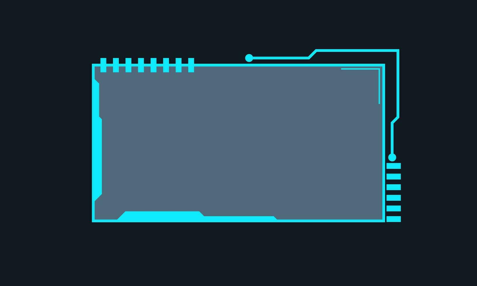 futurista interfaz ui elementos. holográfico hud usuario interfaz elementos, alto tecnología barras y marcos hud interfaz íconos vector ilustración colocar. circulo y rectangular forma fronteras