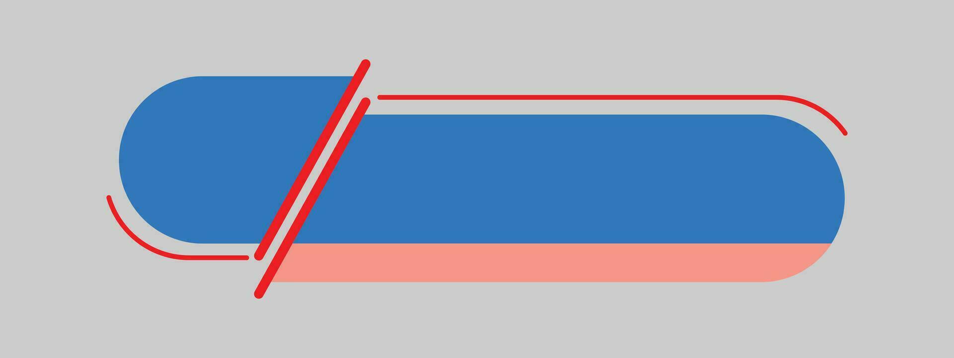 sencillo moderno inferior tercero en azul para televisión espectáculos, transmisión y Perfecto para Noticias vector