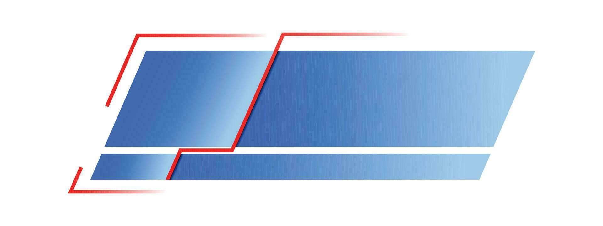 Simple Modern Lower Third In Blue For TV Shows, Streaming And Perfect For News vector