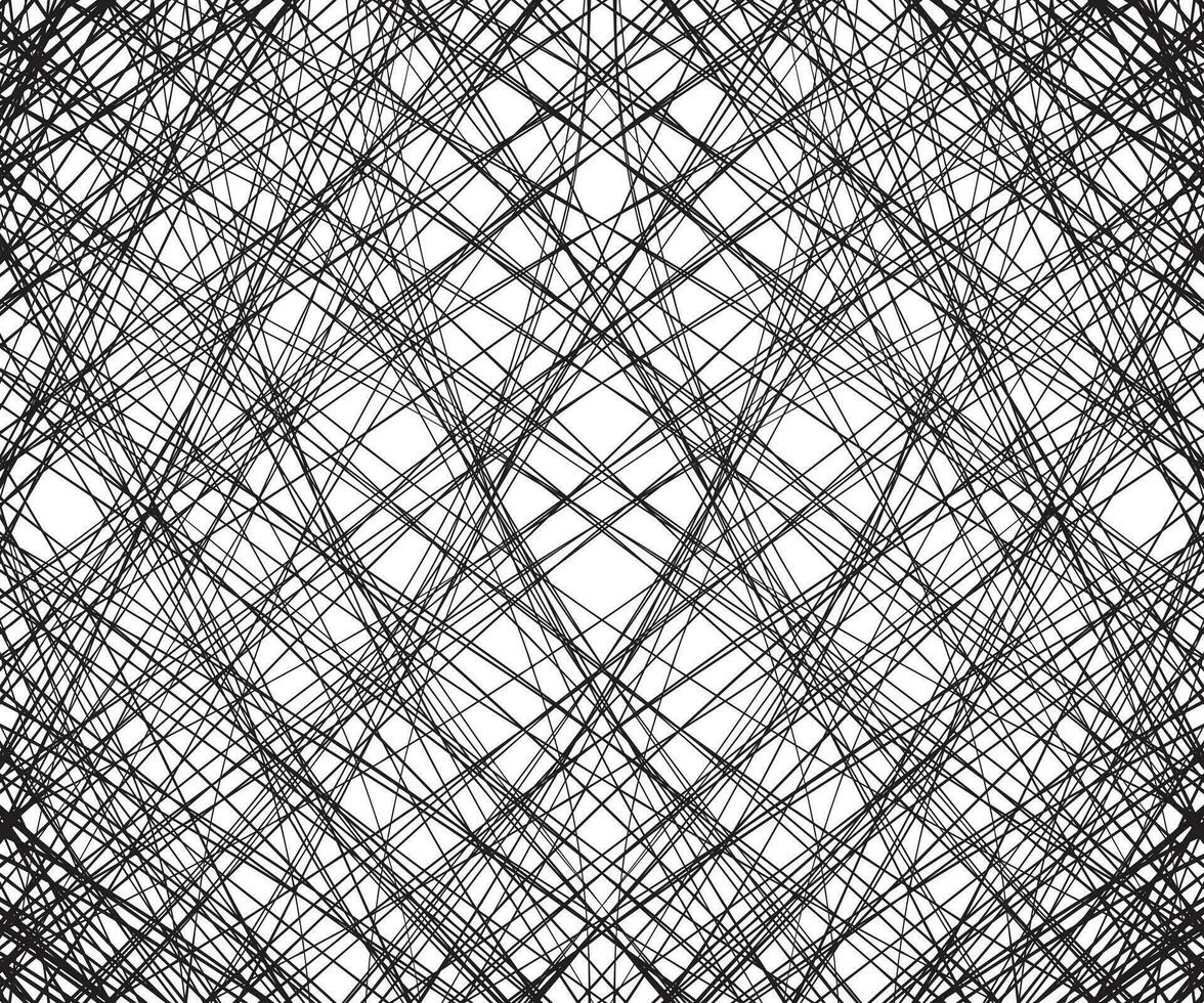 Hand drawn abstract pattern with hand drawn lines, strokes. Set of vector grunge brushes. wavy striped, Vector EPS 10 illustration