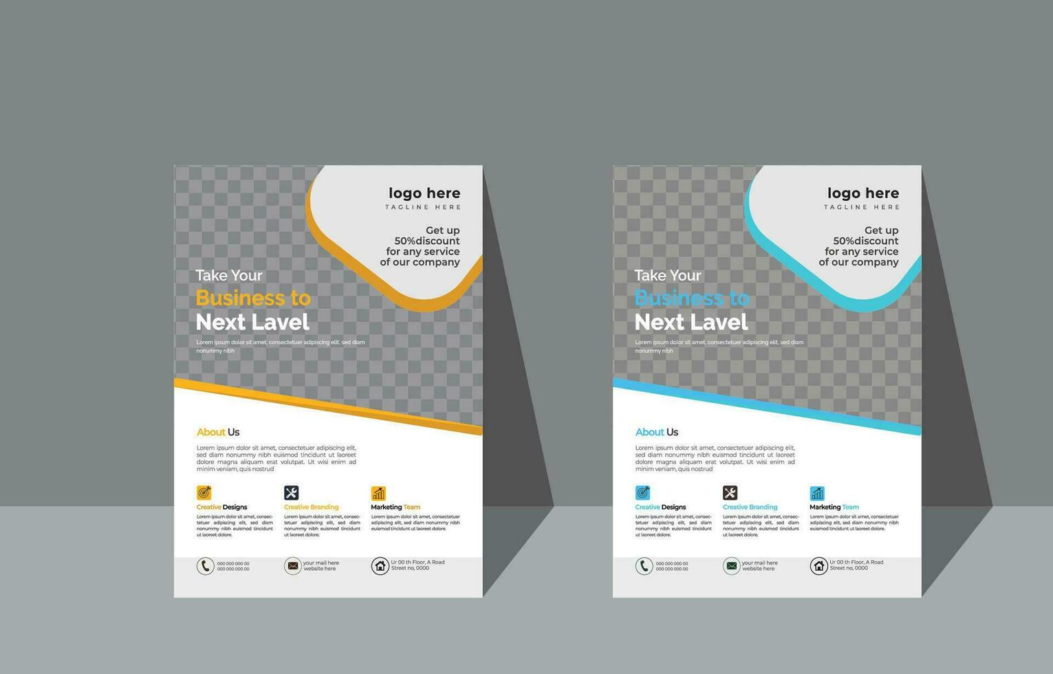poster flyer Tamphlet brochure cover design layout space  vector illustration template in A4 size