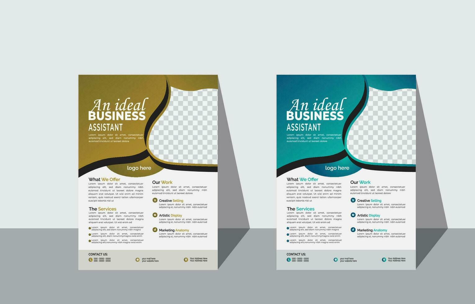 poster flyer Tamphlet brochure cover design layout space  vector illustration template in A4 size