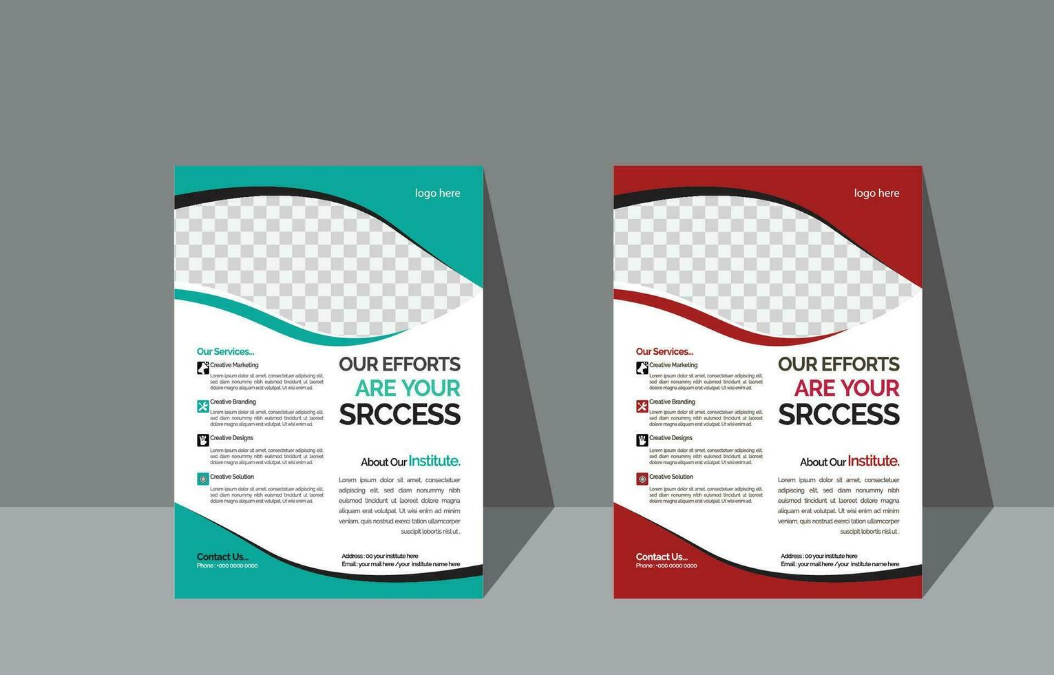 poster flyer Tamphlet brochure cover design layout space  vector illustration template in A4 size