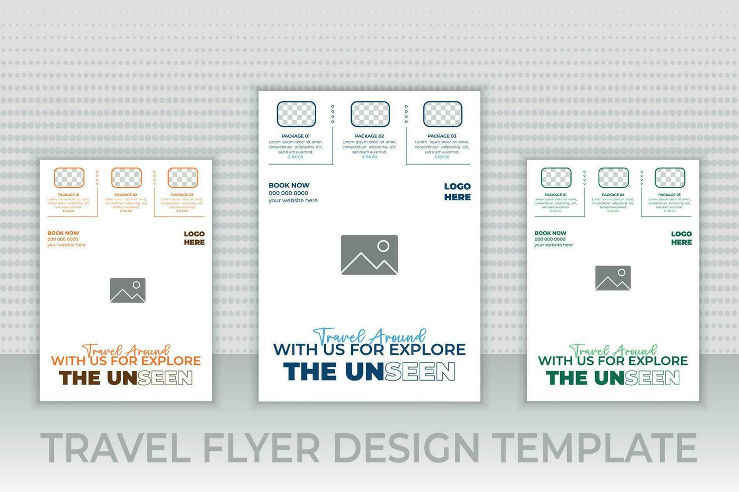 Tour and travel flyer template, traveling or summer beach travelling flyer social media post or web banner template design, Tourism business marketing flyer or poster with abstract digital background vector