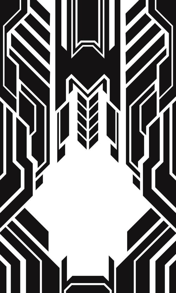 cyberpunk style monochrome abstract technology wallpaper vector
