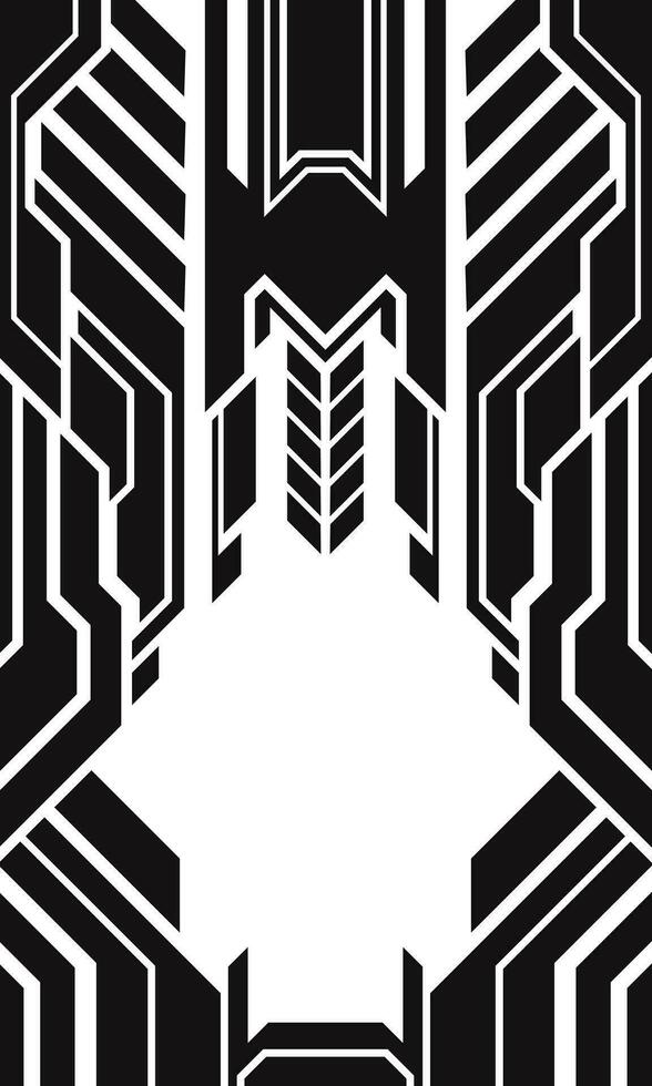 cyberpunk estilo monocromo resumen tecnología fondo de pantalla vector