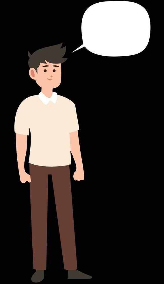 man which is thinking vector