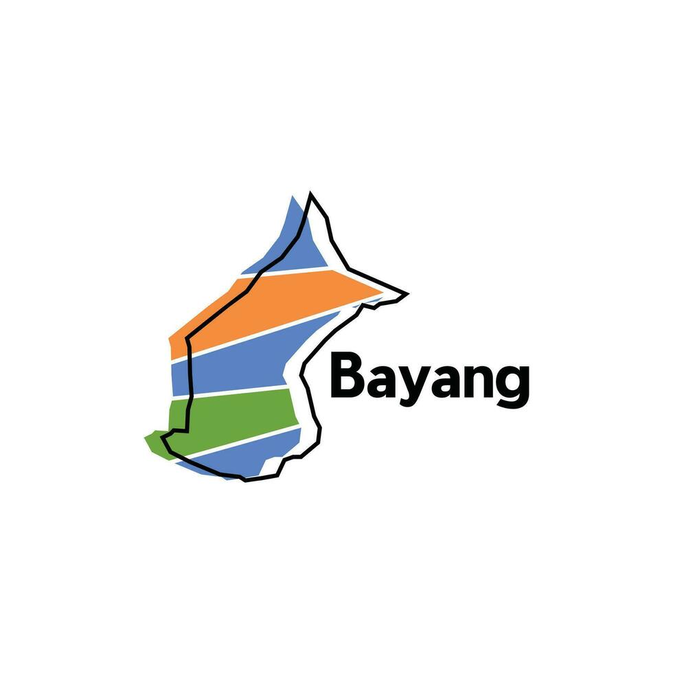 Map - Bayang City, Vector map of Indonesia countries, Isolated on White Background, for your design, business and etc