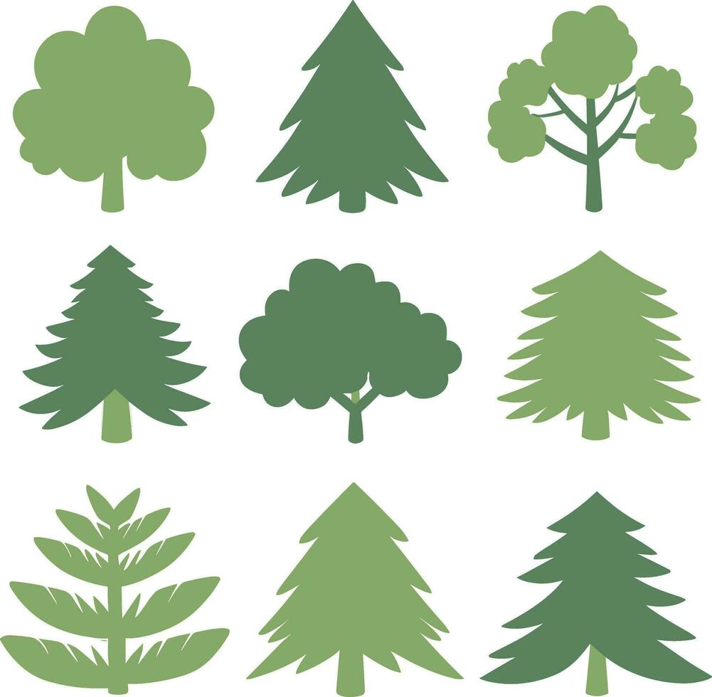 bosque arboles vector