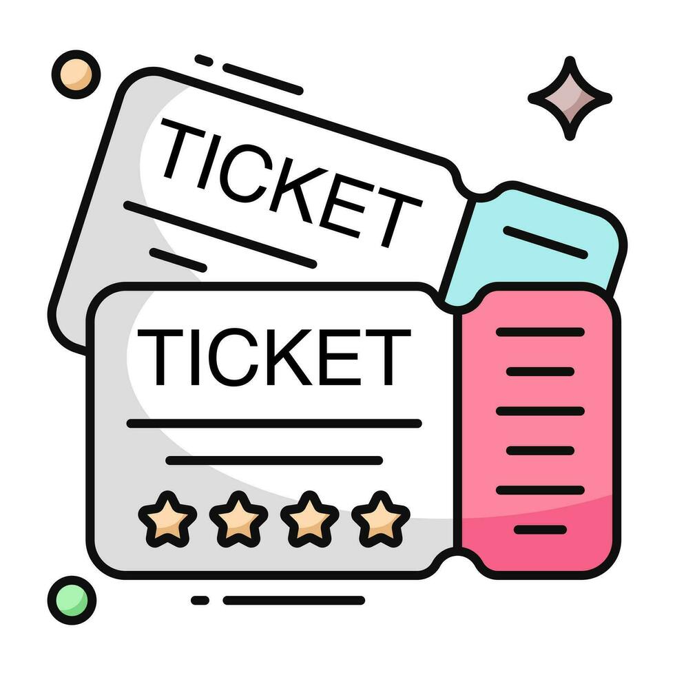 Modern design icon of tickets vector