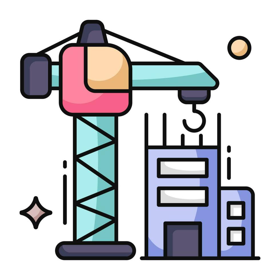 Perfect design icon of building construction vector