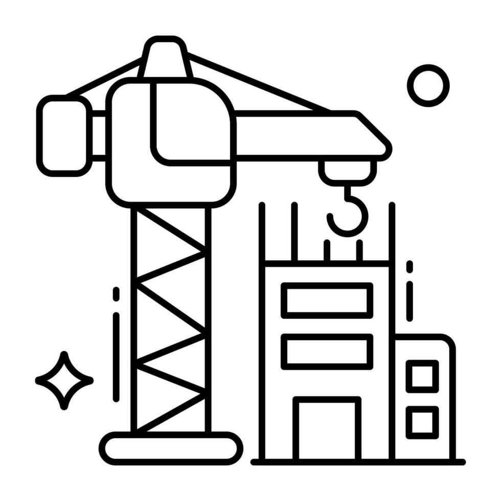 Perfect design icon of building construction vector