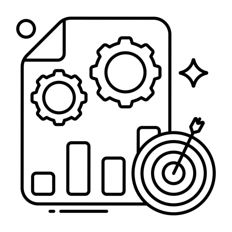 Premium download icon of business report vector