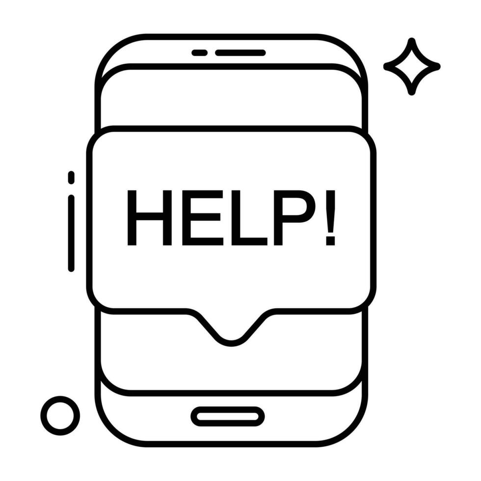 Editable design icon of mobile help chat 36372788 Vector Art at Vecteezy