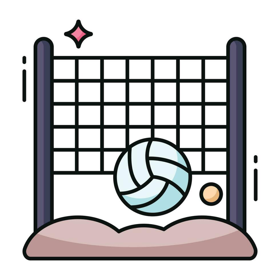 Premium download icon of volleyball game vector