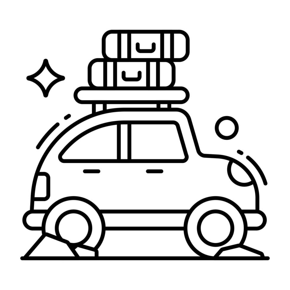 un Perfecto diseño icono de coche vector