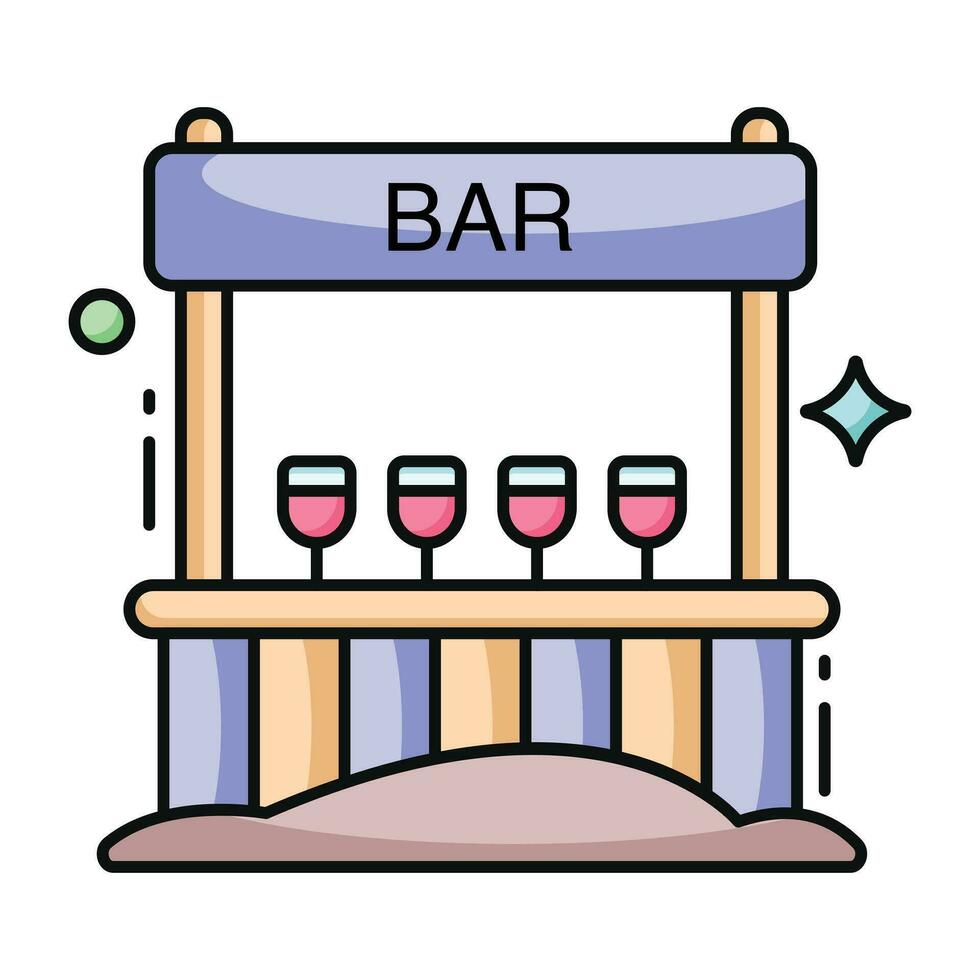 Perfect design icon of bar vector