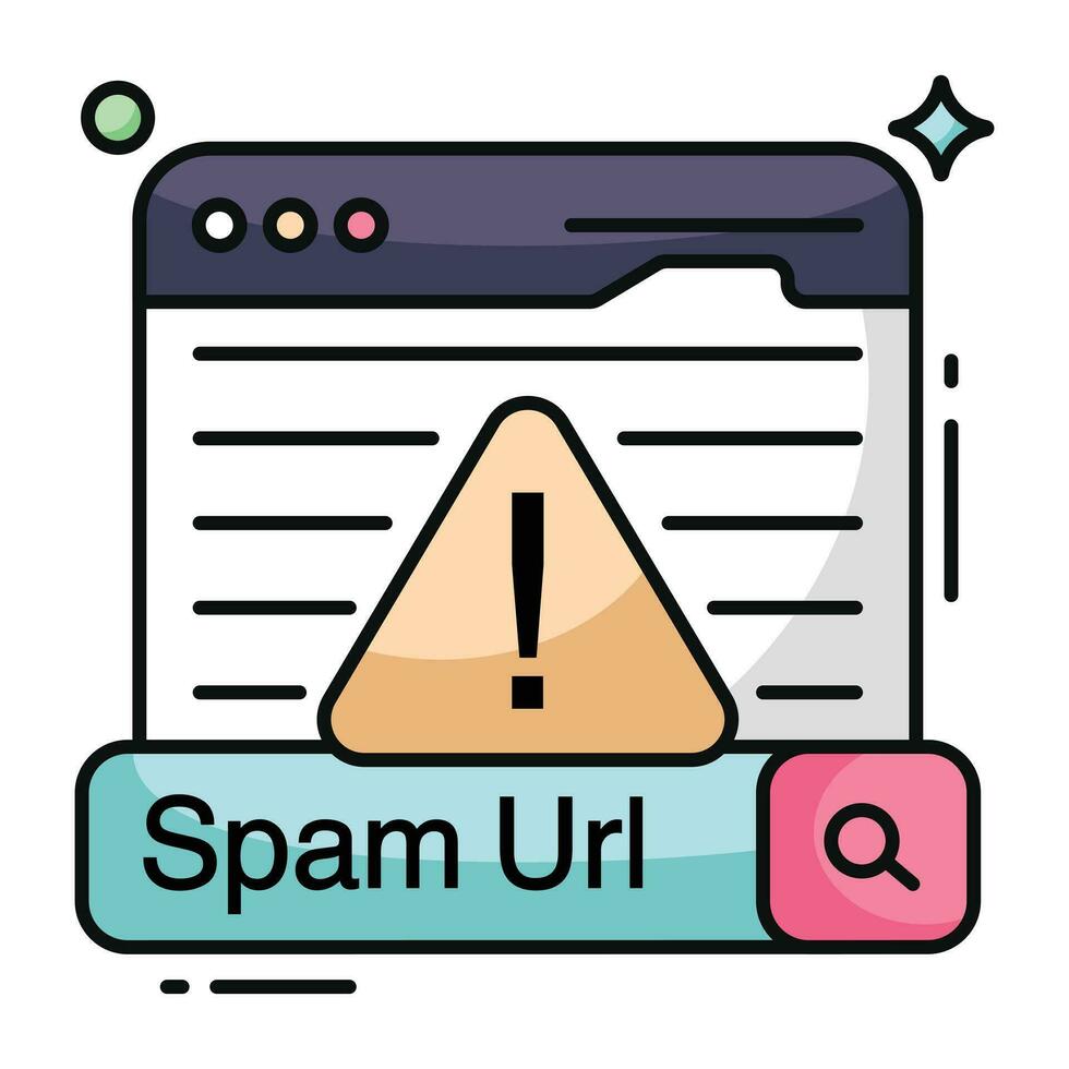 Trendy design icon of web error vector