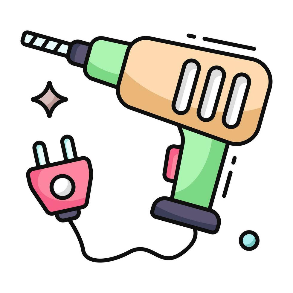 Premium download icon of drilling machine vector