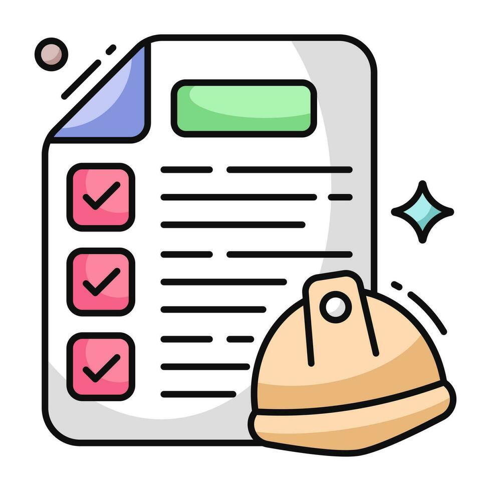 Checklist vector, icon of list vector