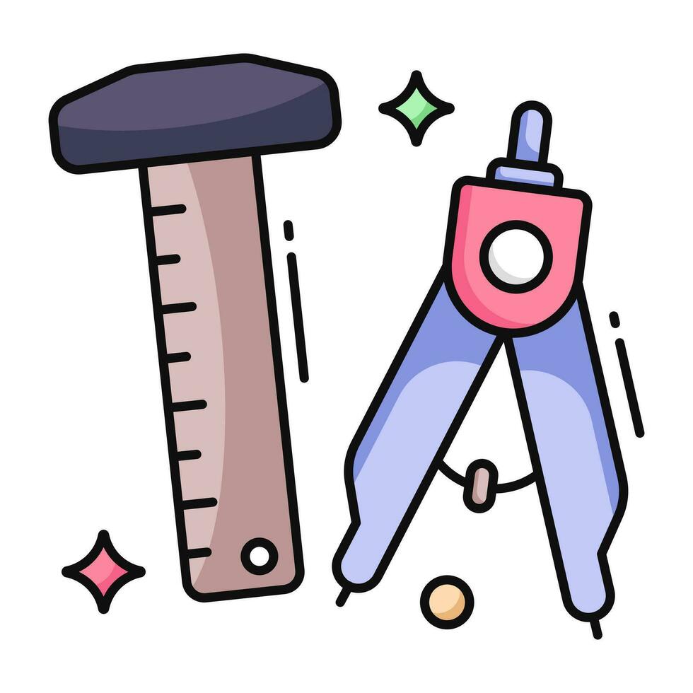 Creative design icon of compass vector