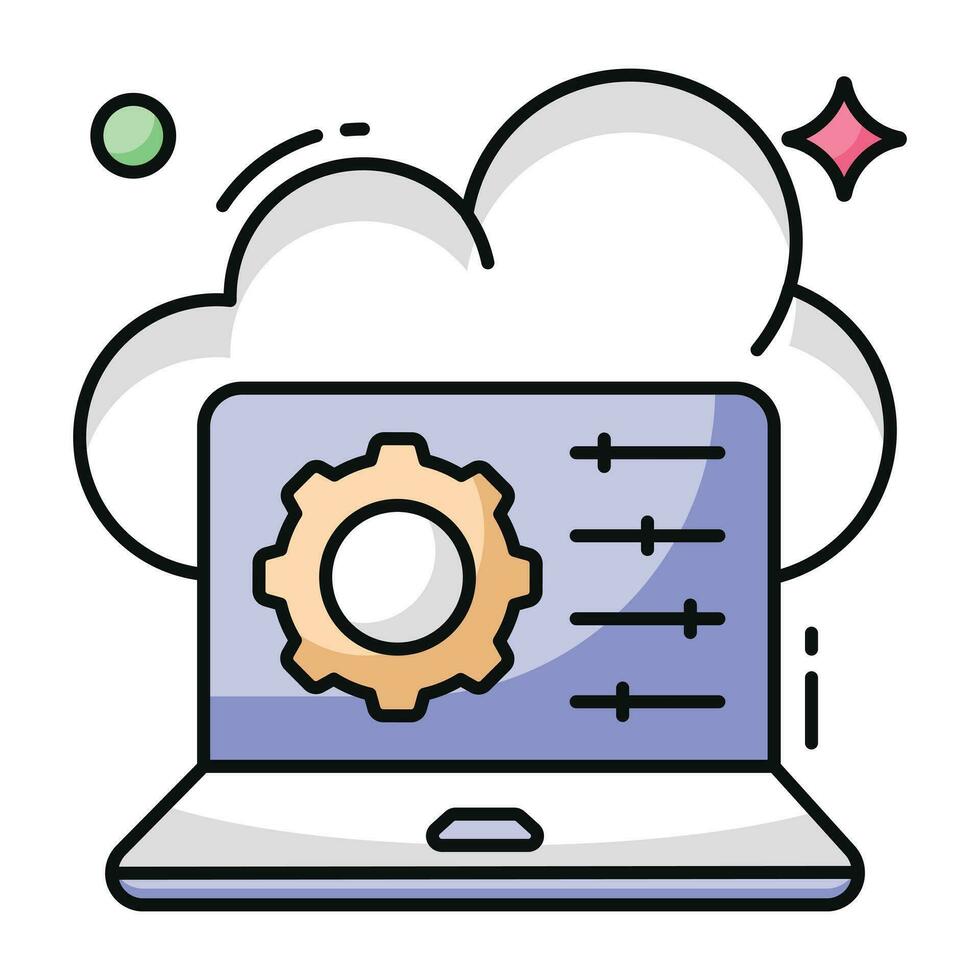 Modern design icon of system management vector