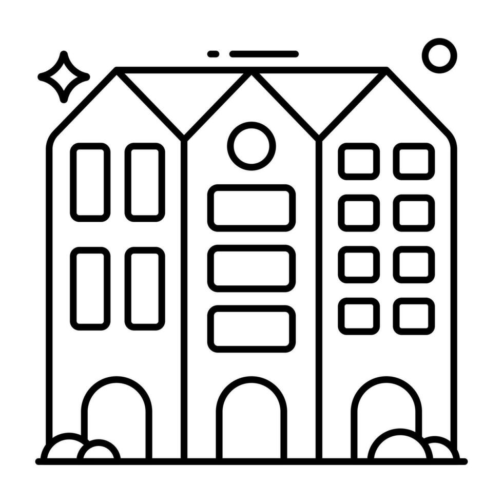 icono de diseño moderno de edificio comercial vector