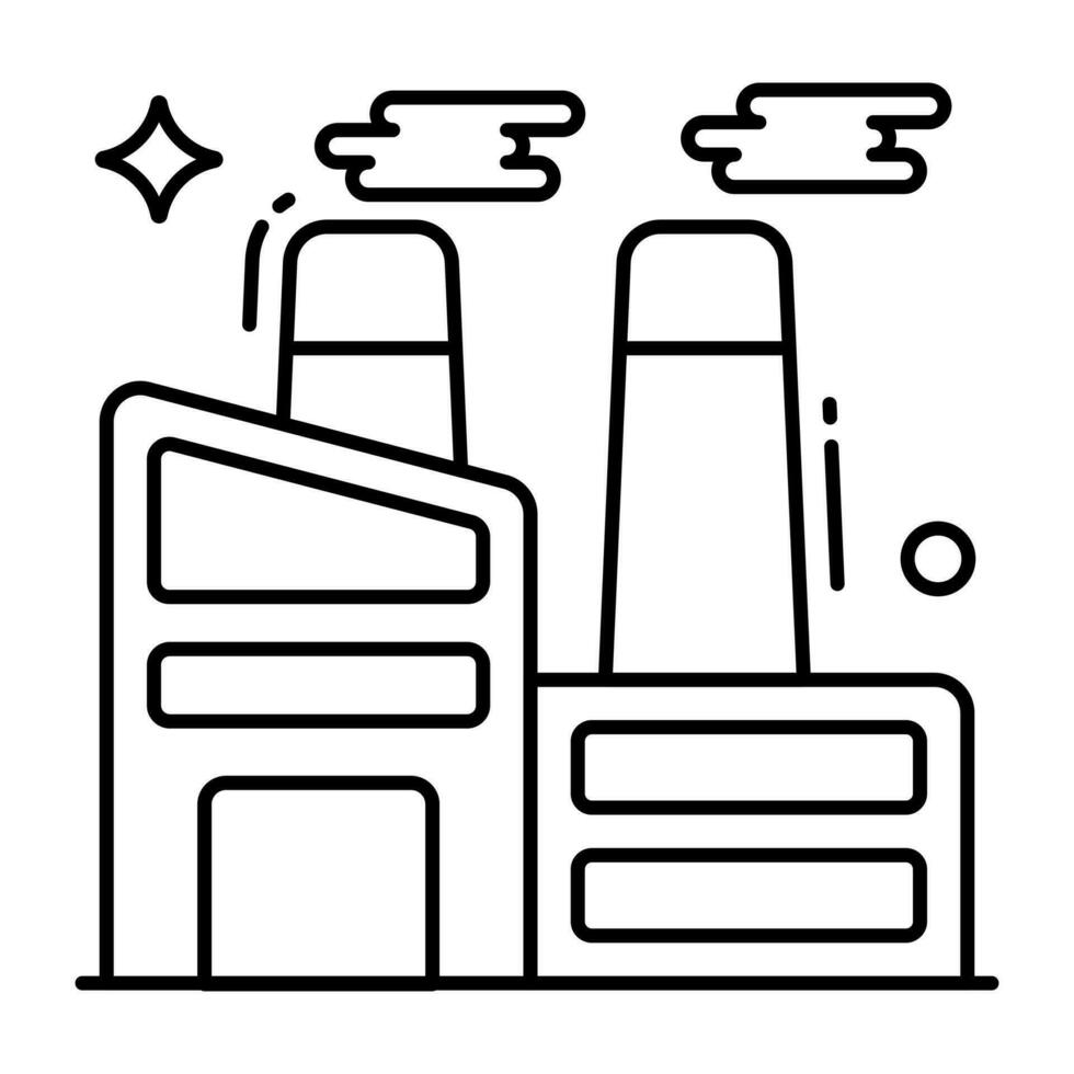 Perfect design icon of factory building vector