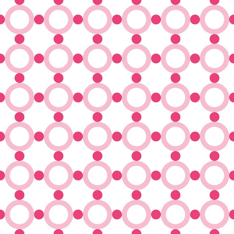 Pink circle pattern. Circle vector seamless pattern. Decorative element, wrapping paper, wall tiles, floor tiles, bathroom tiles.