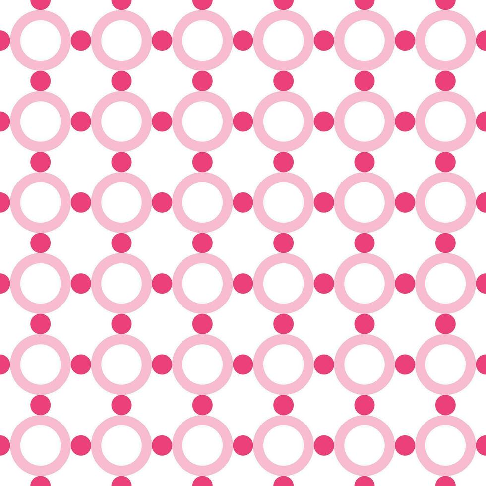 Pink circle pattern. Circle vector seamless pattern. Decorative element, wrapping paper, wall tiles, floor tiles, bathroom tiles.