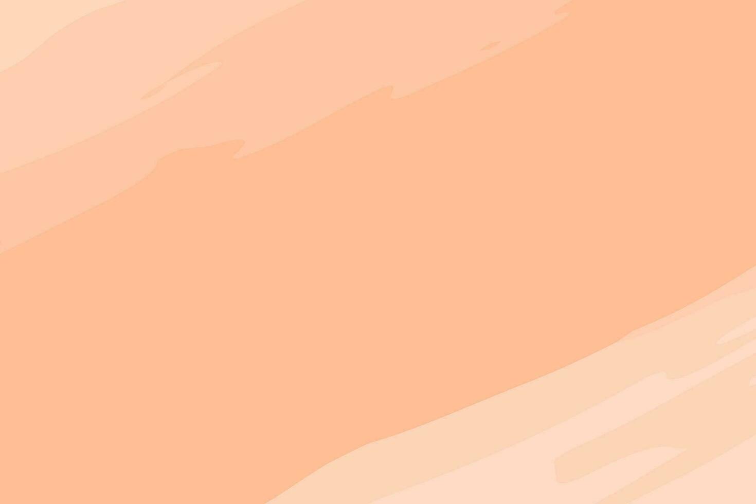 Abstract background texture of free hand brushstroke in watercolor manner in trendy Peach Fuzz shade vector